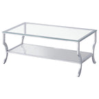 Saide Rectangular Glass Top Coffee Table Chrome