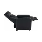 Toohey Upholstered Home Theater Push Back Recliner Black