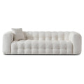 Eden Modern Tufted Chesterfield Cream Boucle Sofa