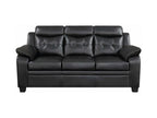 Finley Upholstered Padded Arm Tufted Sofa Black