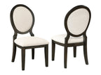 Twyla Oval Back Dining Side Chair Dark Cocoa (Set of 2)