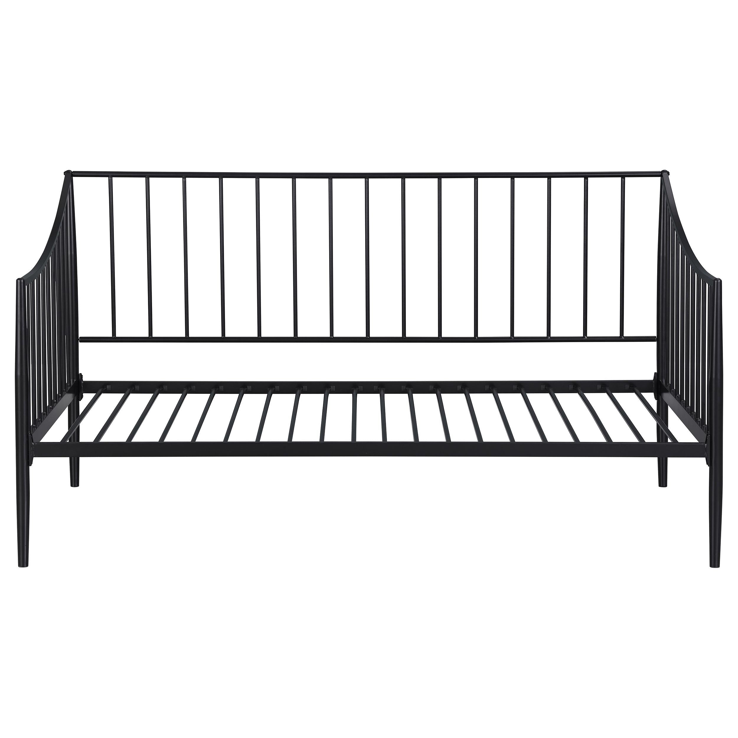 Newbury Metal Twin Daybed Bed Frame Matte Black