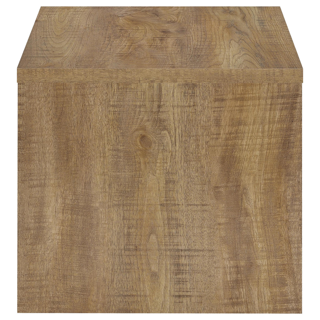 Canoga Engineered Wood Accent Side End Table Light Oak