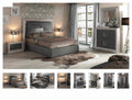 ESF Furniture - Enzo 8 Piece Queen Bedroom Set with Storage Kit in Grey - ENZOSTORAGEKITQS-8SET