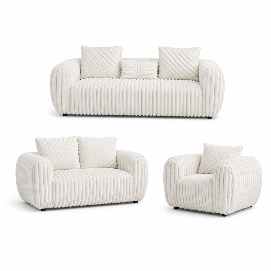 Lumira — eli white 3 piece v2 — exact included furniture on white