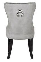 Galaxy Home Erica Wood Legs Dining Chair (Set of 2) in Light Grey