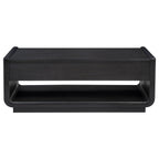 Leandro 2-drawer Wood Cocktail Coffee Table Burnished Black