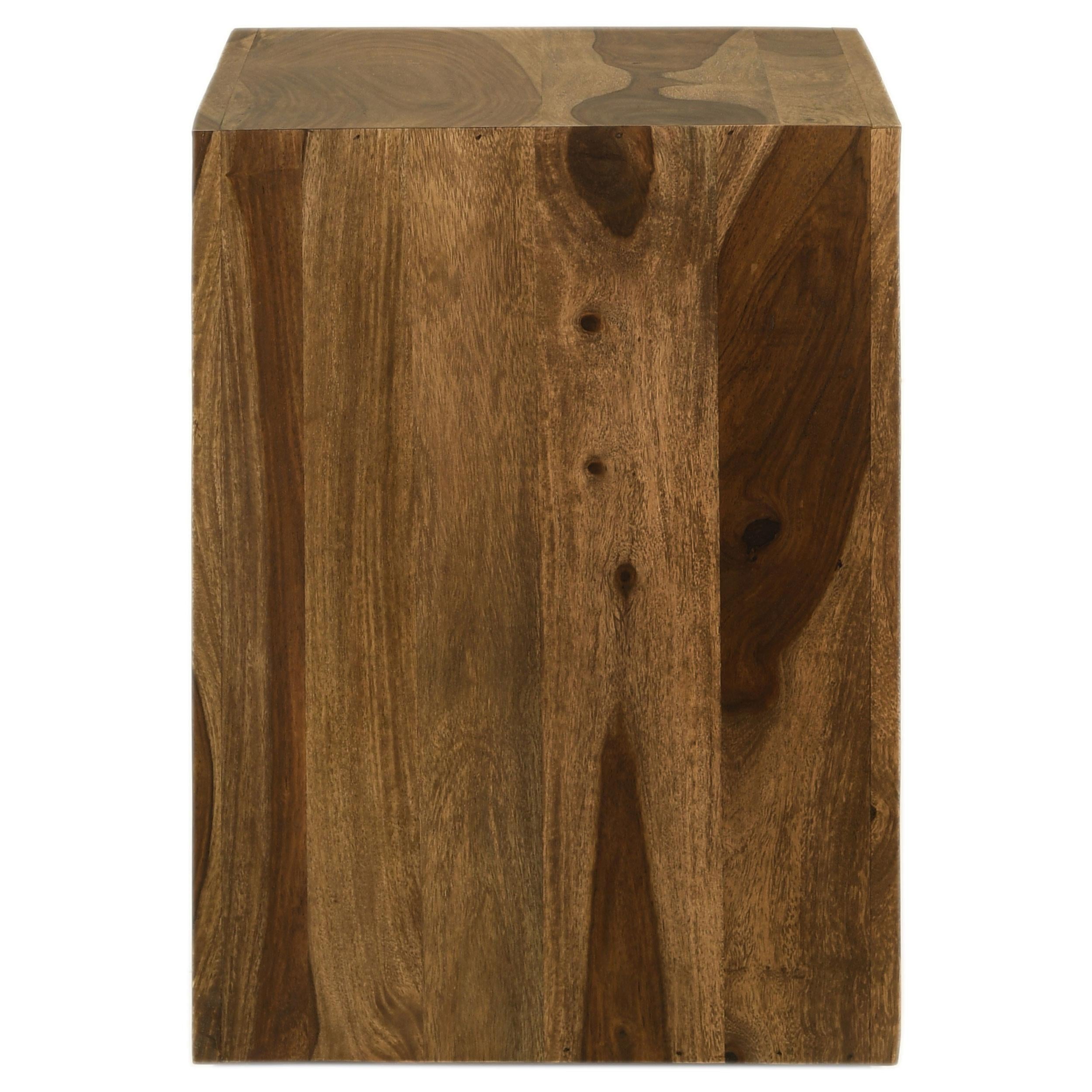 Odilia Square Solid Wood Coffee Table Auburn