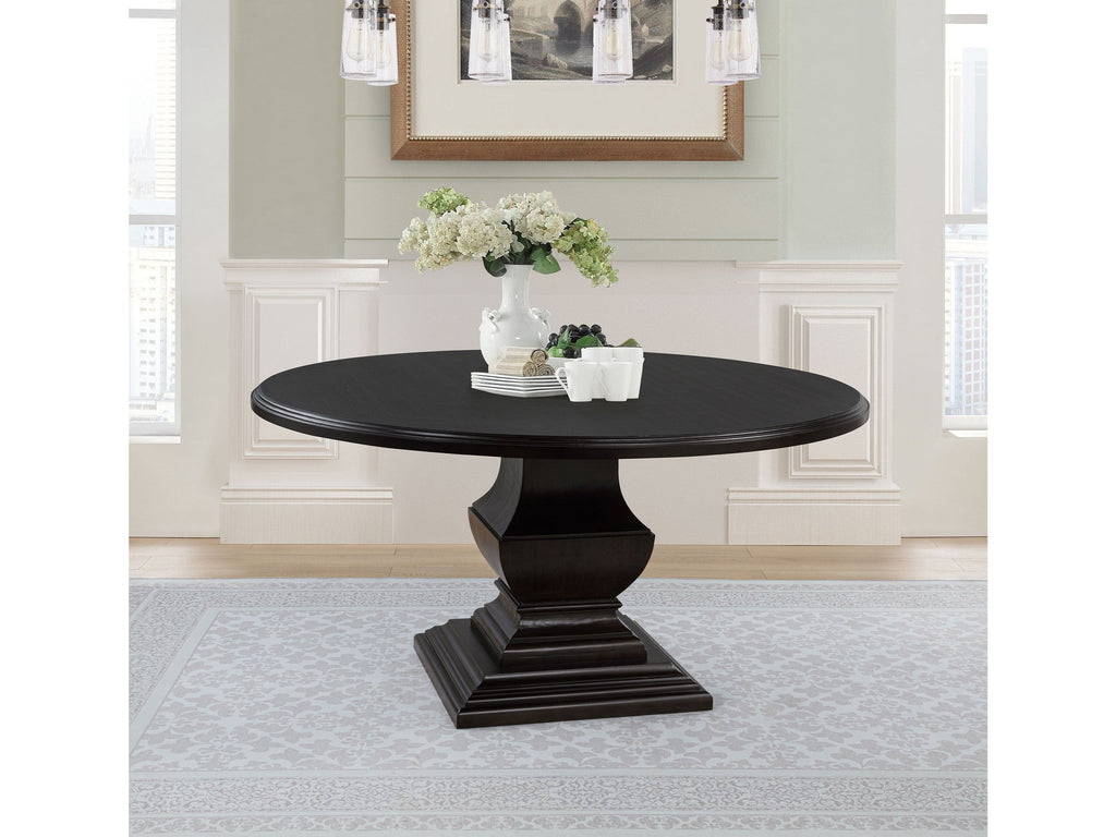 Twyla 60-inch Round Wood Dining Room Table Dark Cocoa