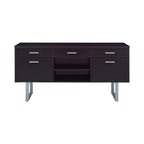 Lawtey 5-drawer Home Office Storage Credenza Cappuccino
