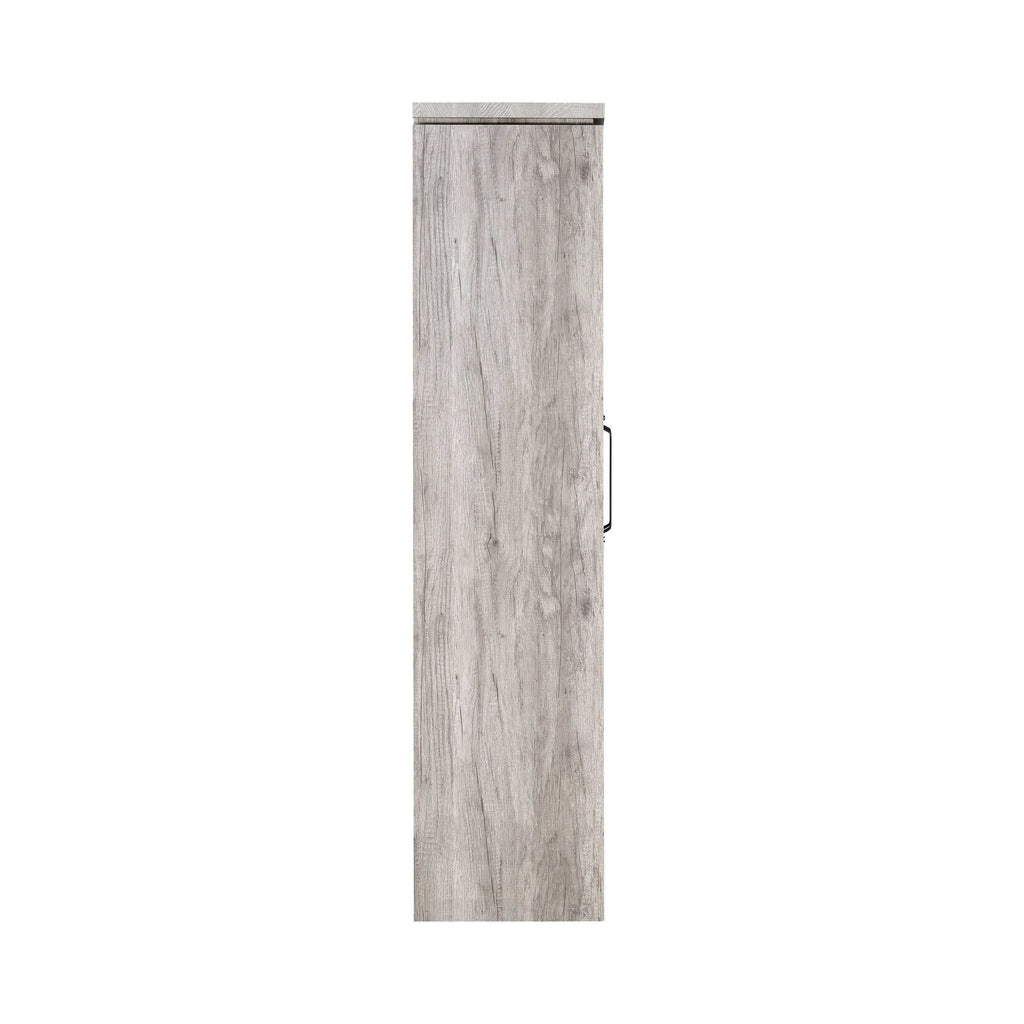 Alejo 2-door Engineered Wood Tall Cabinet Grey Driftwood