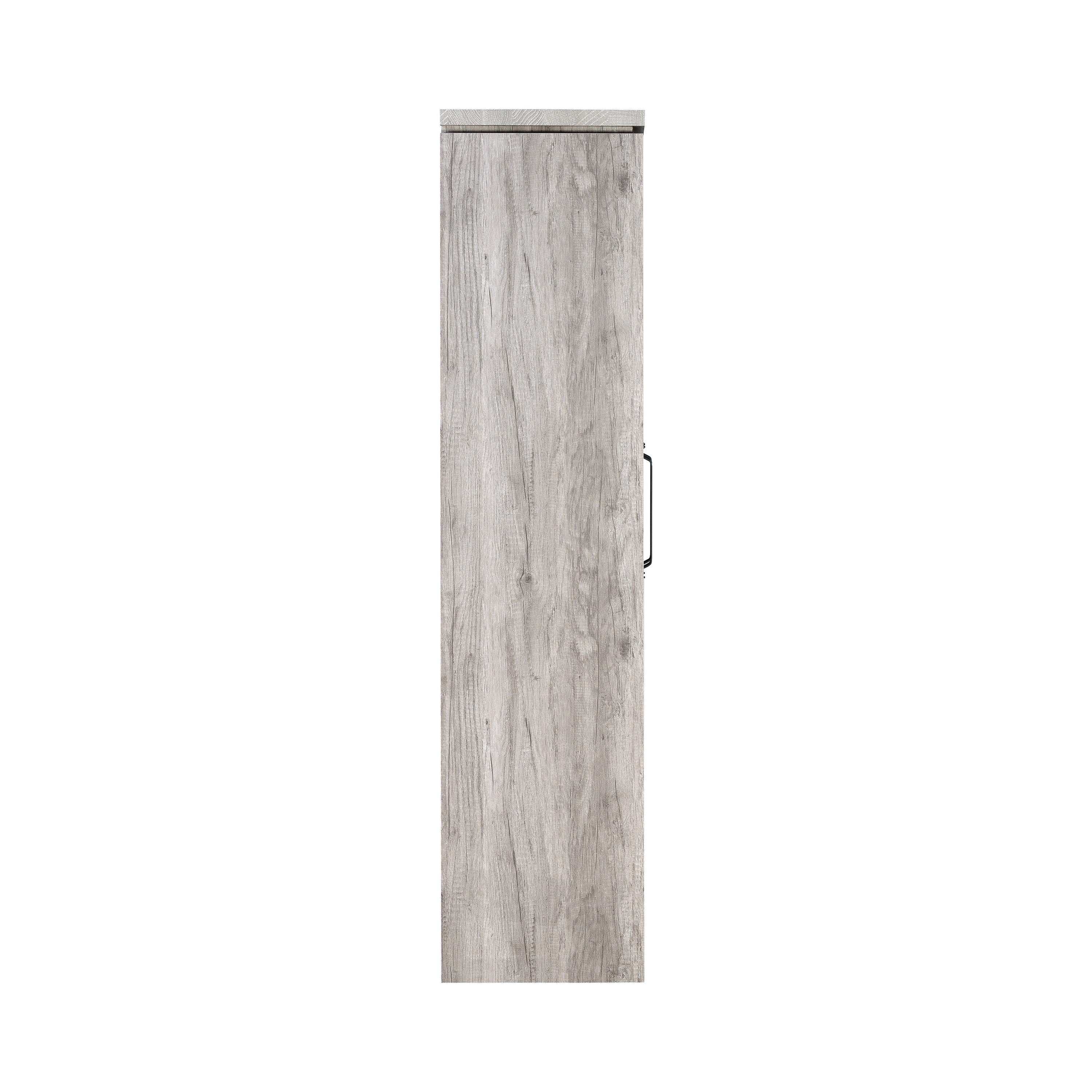 Alejo 2-door Engineered Wood Tall Cabinet Grey Driftwood