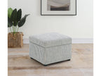 Winter Upholstered Hydraulic Lift Top Storage Ottoman Beige