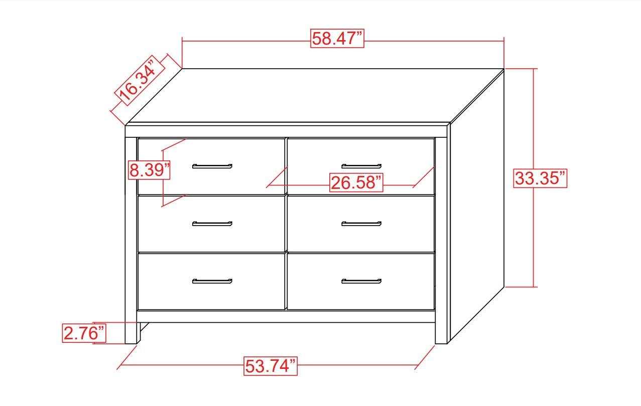 Brantford 6-drawer Dresser Barrel Oak