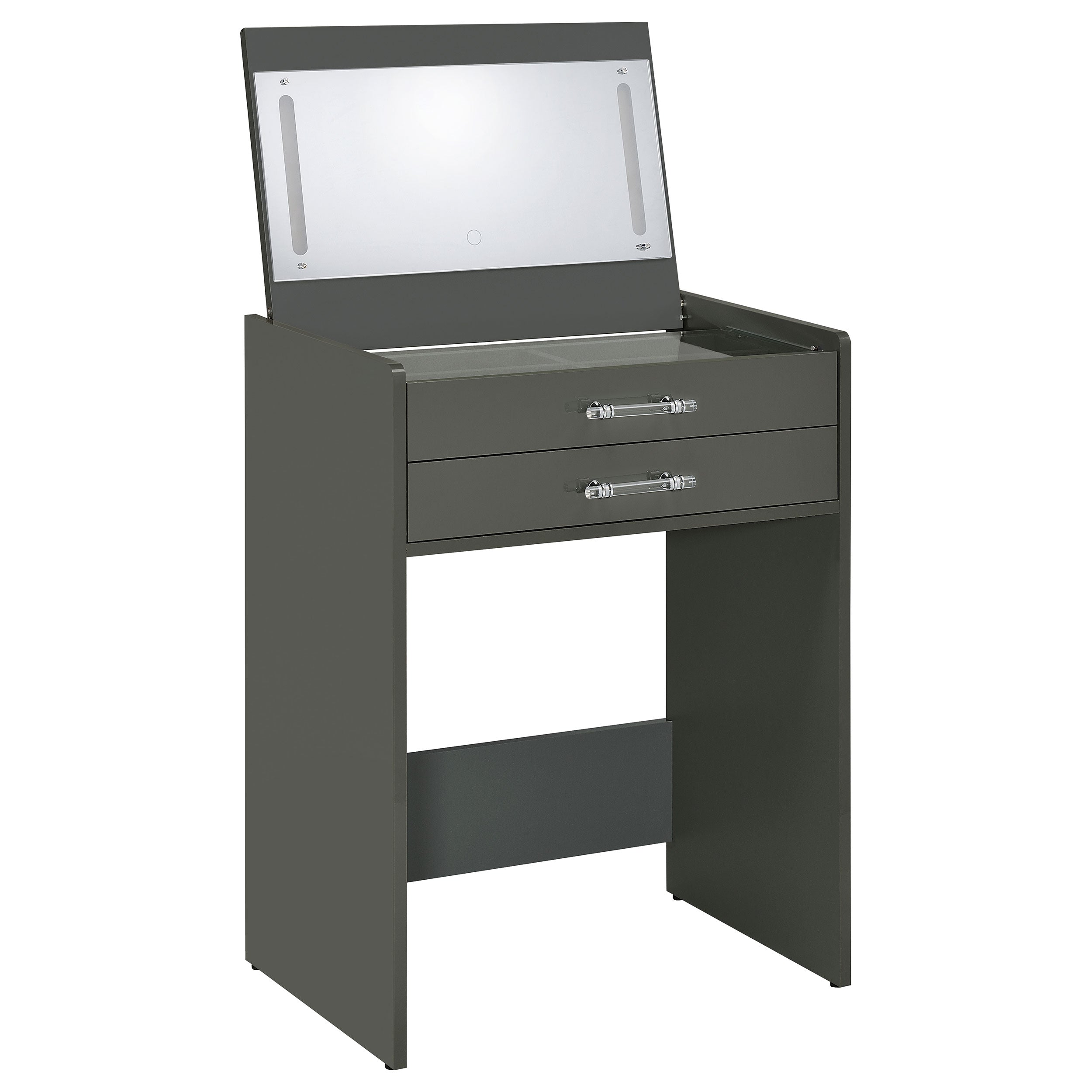 Danbury 3-drawer Makeup Vanity & Stool Set White High Gloss