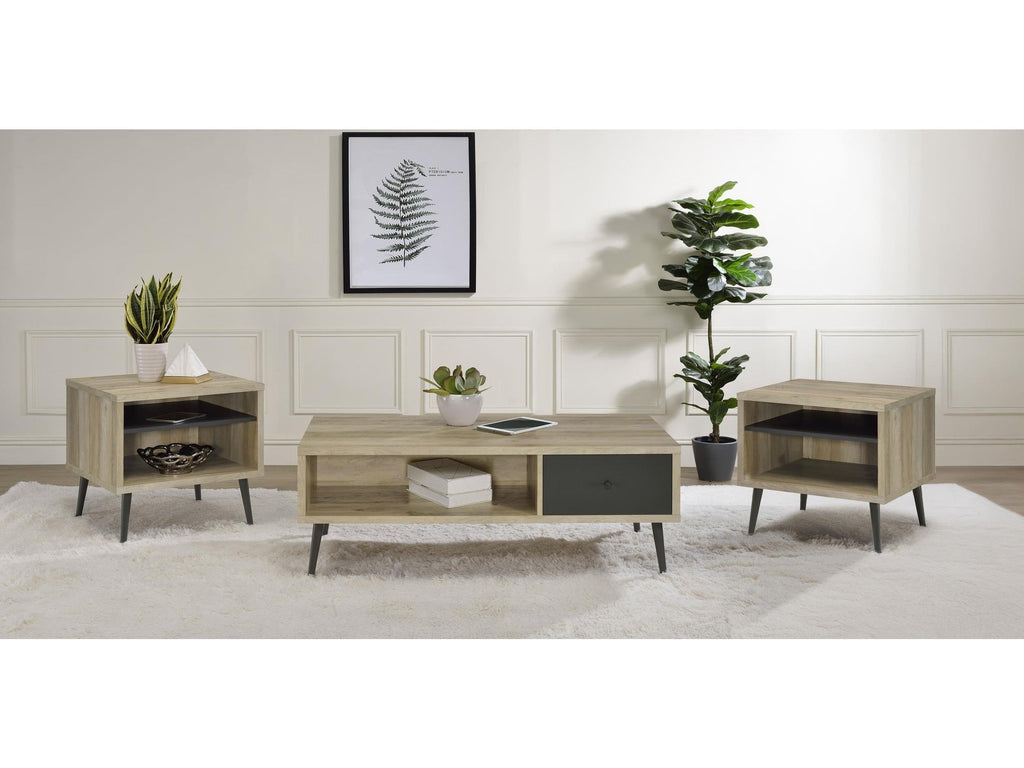 Welsh 1-drawer Engineered Wood Coffee Table Distressed Pine