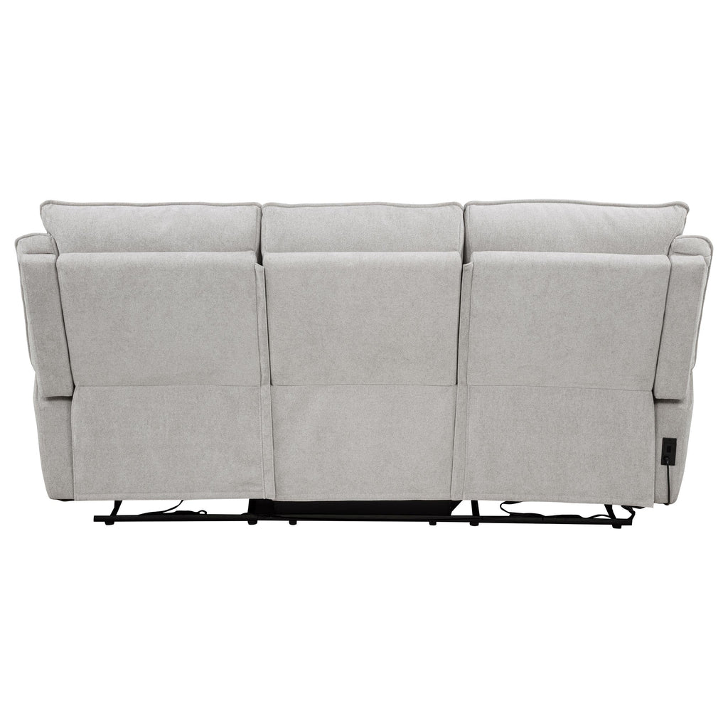 Sylmar 2-piece Chenille Power Reclining Sofa Set Dove Grey