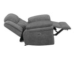 Bahrain Upholstered Glider Recliner Charcoal