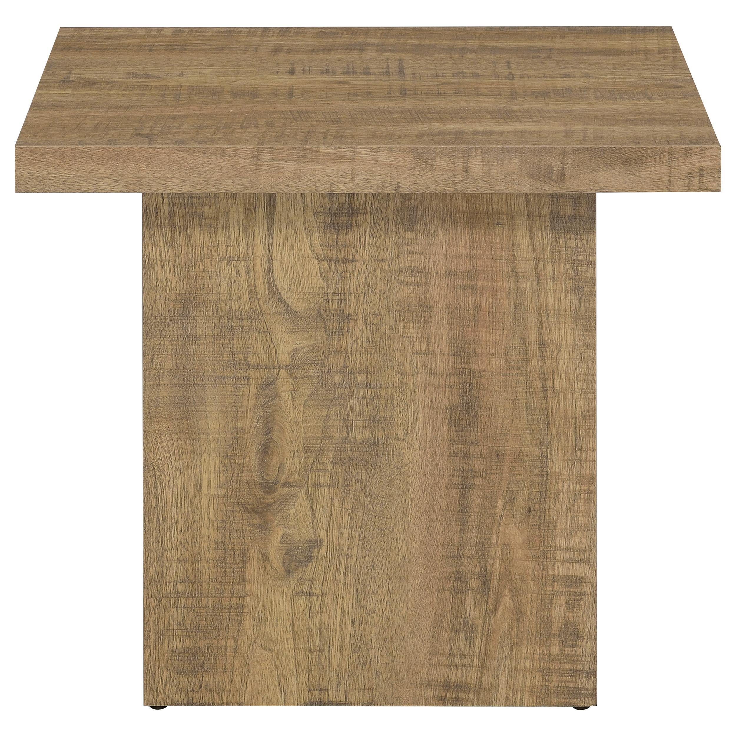 Devar Square Engineered Wood Coffee Table Mango Brown