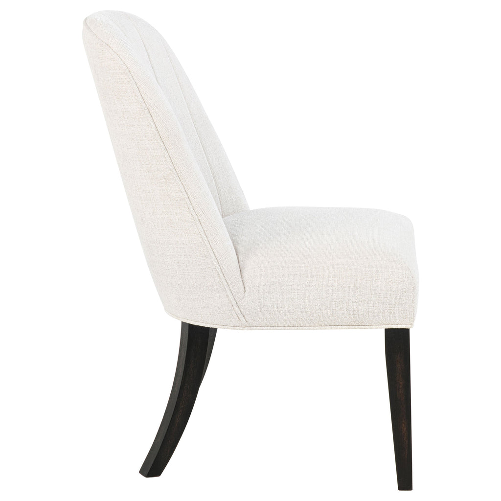 Leandro Upholstered Dining Side Chair Cream (Set of 2)