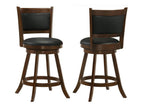 Broxton Upholstered Swivel Counter Chair Chestnut (Set of 2)