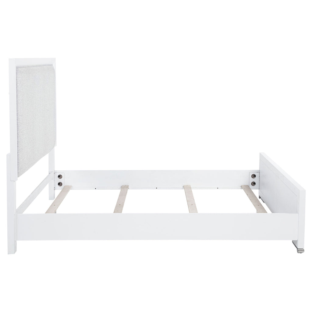 Gracemont 57-inch Eastern King Panel Bed Grey and White
