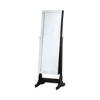 Cortez Cheval Mirror with Jewelry Storage Black