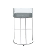 Thermosolis Clear Acrylic Bar Chair Chrome (Set of 2)