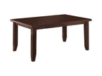 Dalila Rectangular 66-inch Wood Dining Table Cappuccino