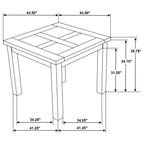 Cardova 5-piece Counter Height Dining Table Set Vineyard Oak