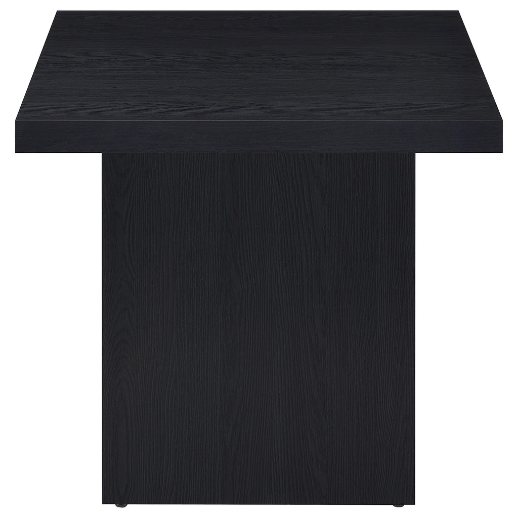 Max Rectangular Engineered Laminate Coffee Table Black