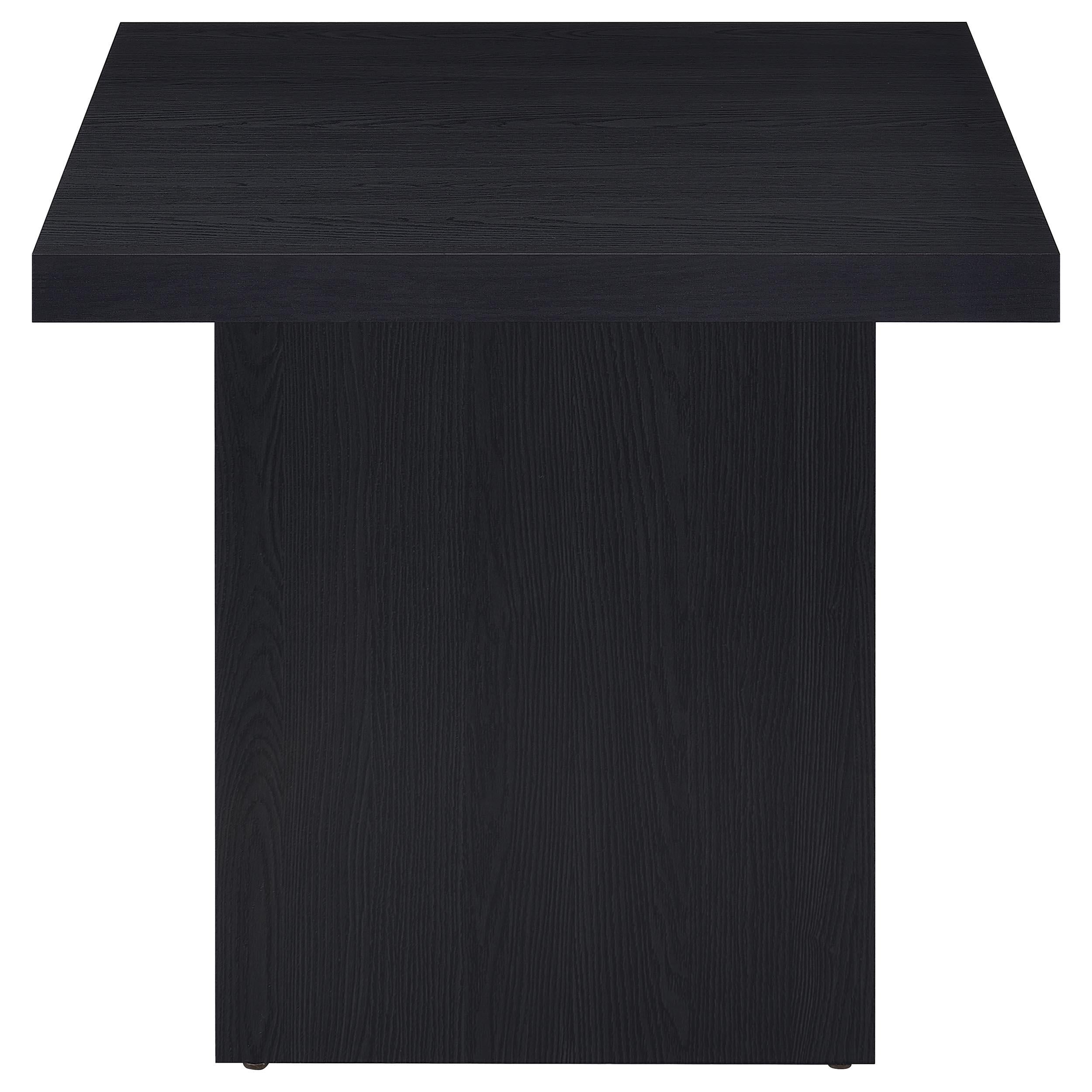 Max Rectangular Engineered Laminate Coffee Table Black