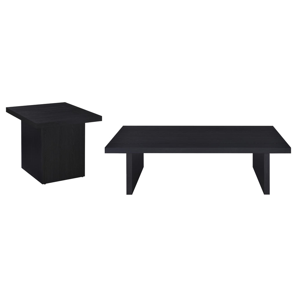 Max Rectangular Engineered Laminate Coffee Table Black