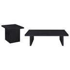 Max Rectangular Engineered Laminate Coffee Table Black
