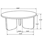 Dale Round Solid Mango Wood Coffee Table Brown