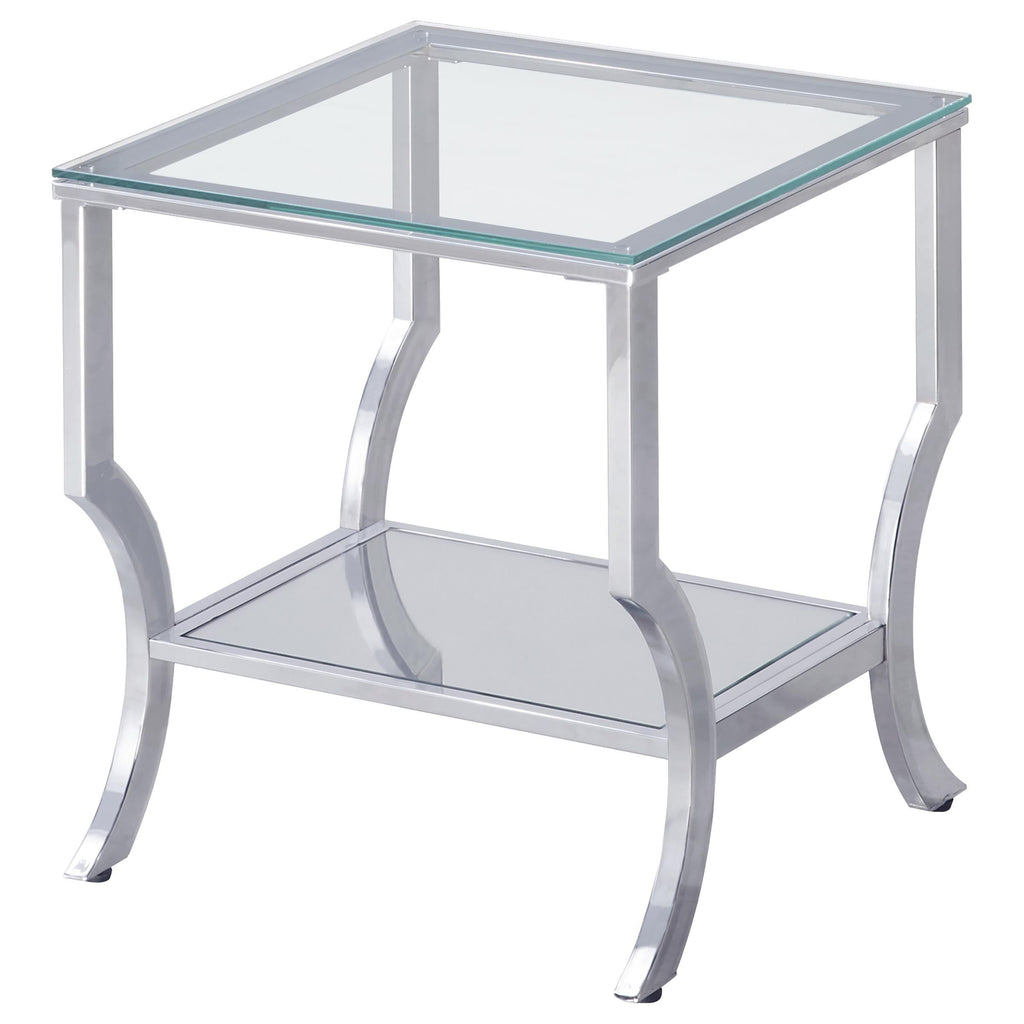 Saide Rectangular Glass Top Coffee Table Chrome