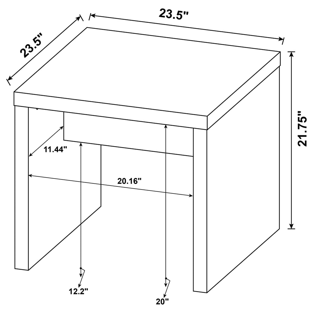 Lynette Rectangular Engineered Wood Coffee Table Mango