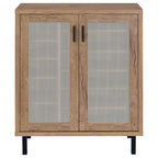 Teller 2-door Shoe Storage Cabinet Natural Oak