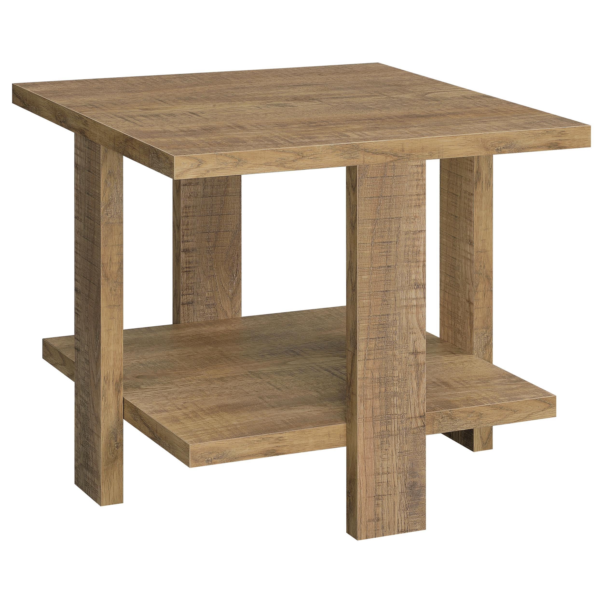 Dawn Square Engineered Wood Coffee Table Mango Brown