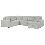 Devonshire Sleeper Sectional Sofa Storage Chaise Camel