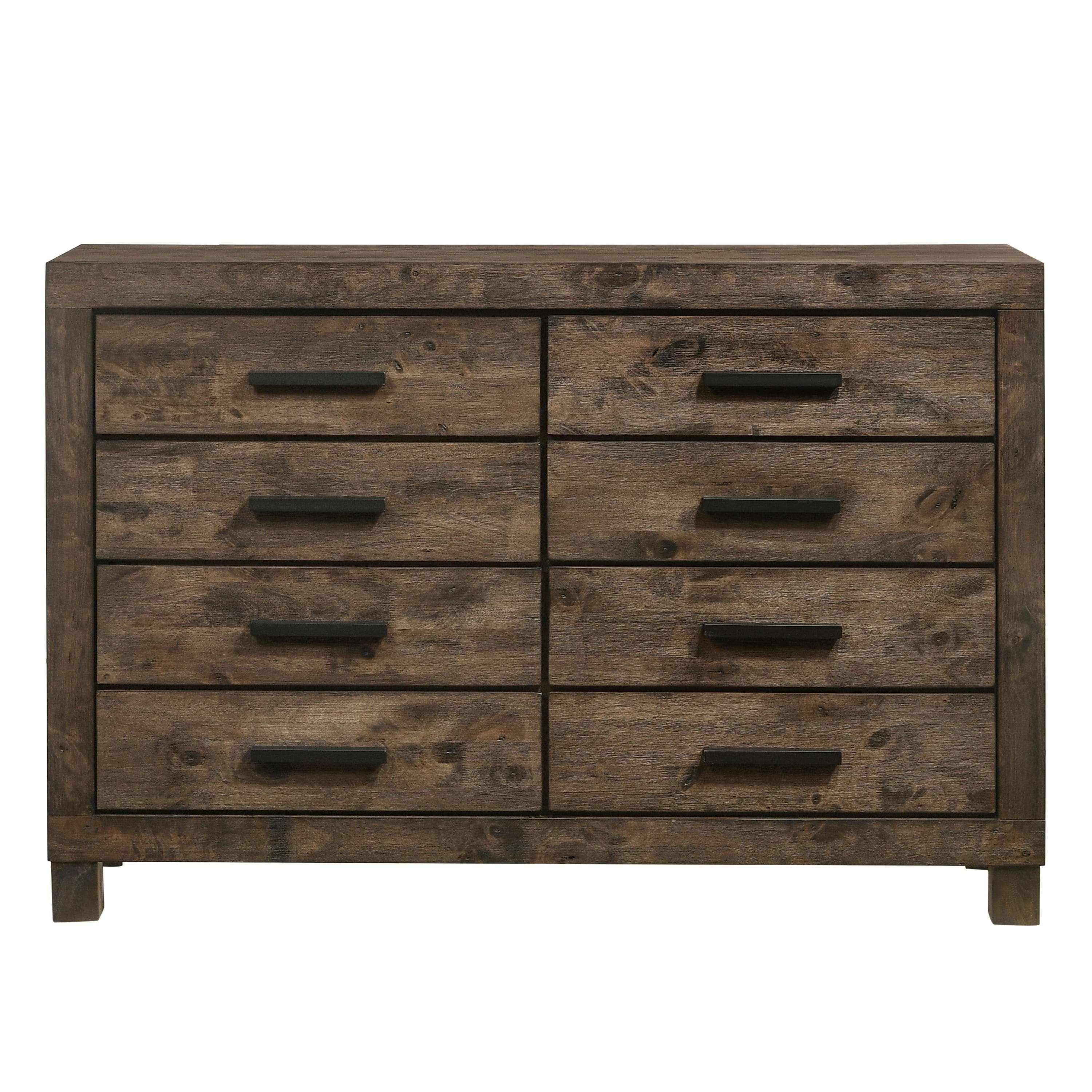 Woodmont 4-piece Queen Bedroom Set Rustic Golden Brown