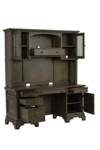 Hartshill 66-inch 5-drawer Credenza with Hutch Burnished Oak