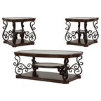 Laney 1-shelf Glass Top Rectangular Coffee Table Deep Merlot