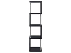 Baxter 67-inch 4-shelf Bookshelf White and Chrome