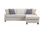 Mcloughlin Upholstered Sloped Arm Sectional Sofa Platinum