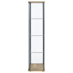 Bellatrix 3-shelf Clear Glass Curio Cabinet Mango