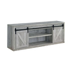 Brockton 2-door Engineered Wood 71-inch TV Stand Grey Driftwood