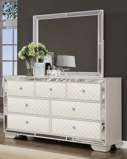 Galaxy Home Madison Mirror in Beige