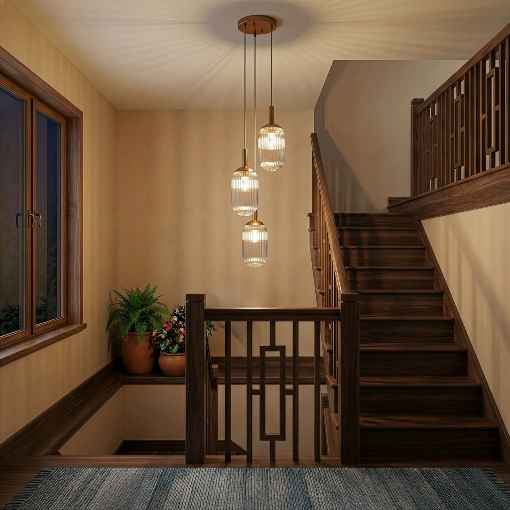 Gala Pendant Lamp - Bronze and Clear