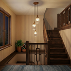 Gala Pendant Lamp - Bronze and Clear